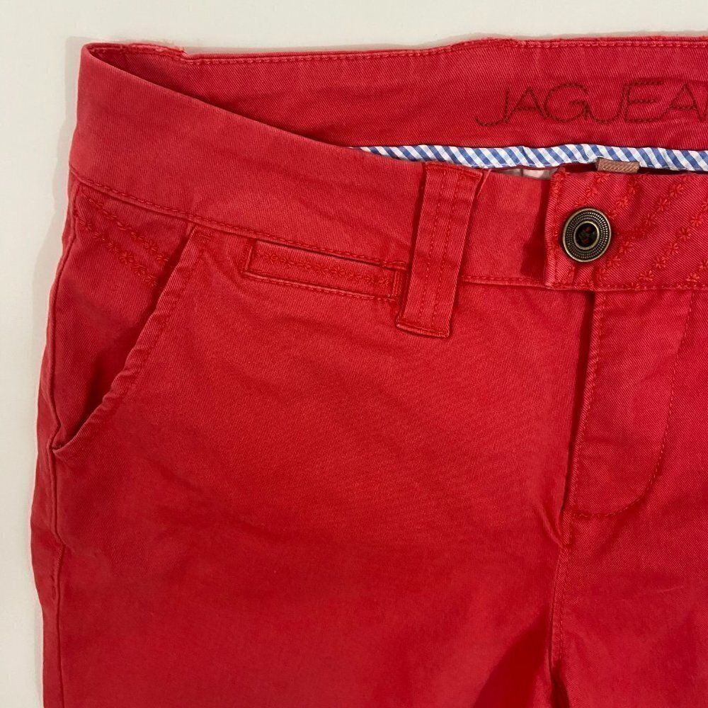 JAG Jeans Women's Size 4 (29 x 26) Mid Rise Ankle Skinny Cropped Coral - Picture 6 of 10
